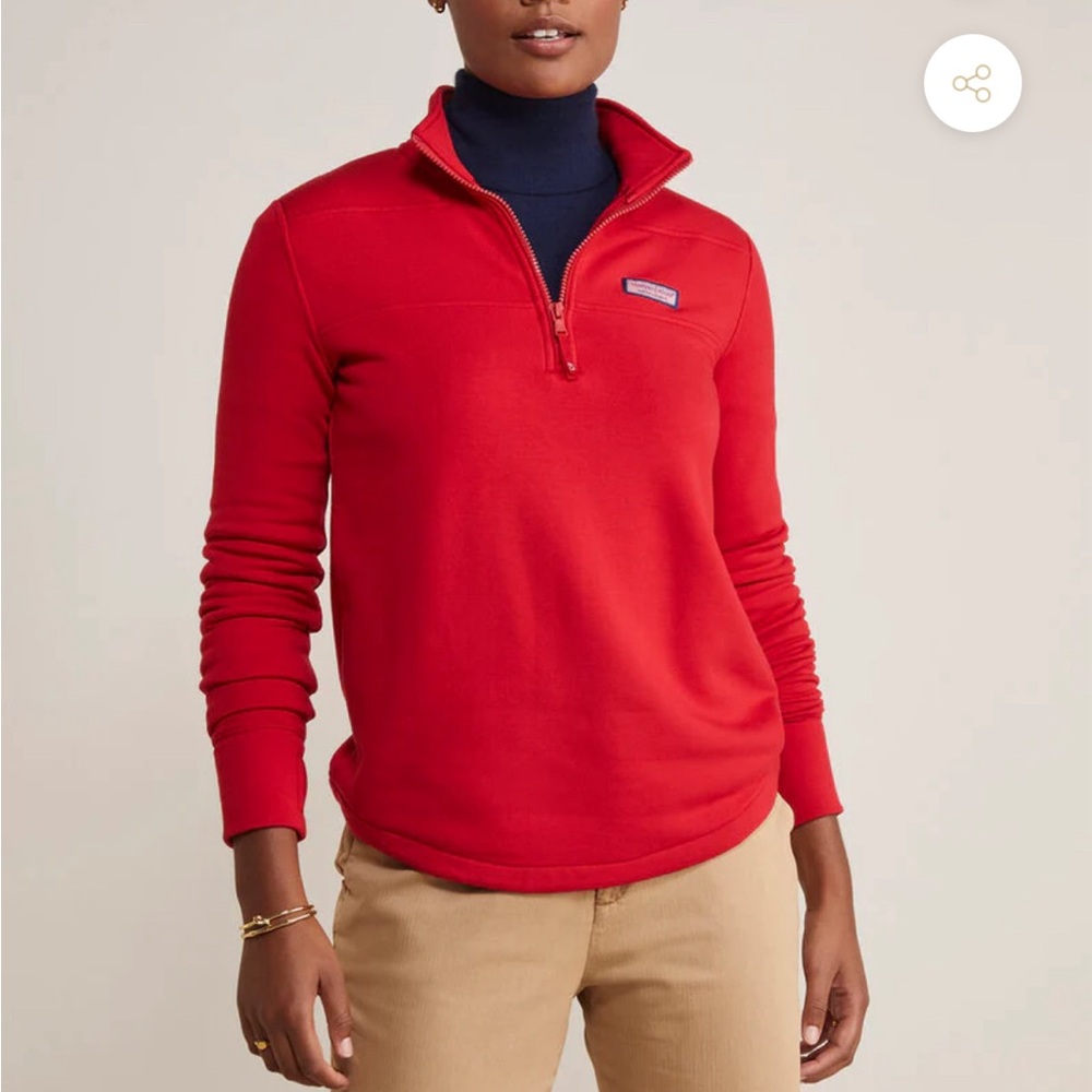 Vineyard vines women’s quarter zip red Shep shirt - like new